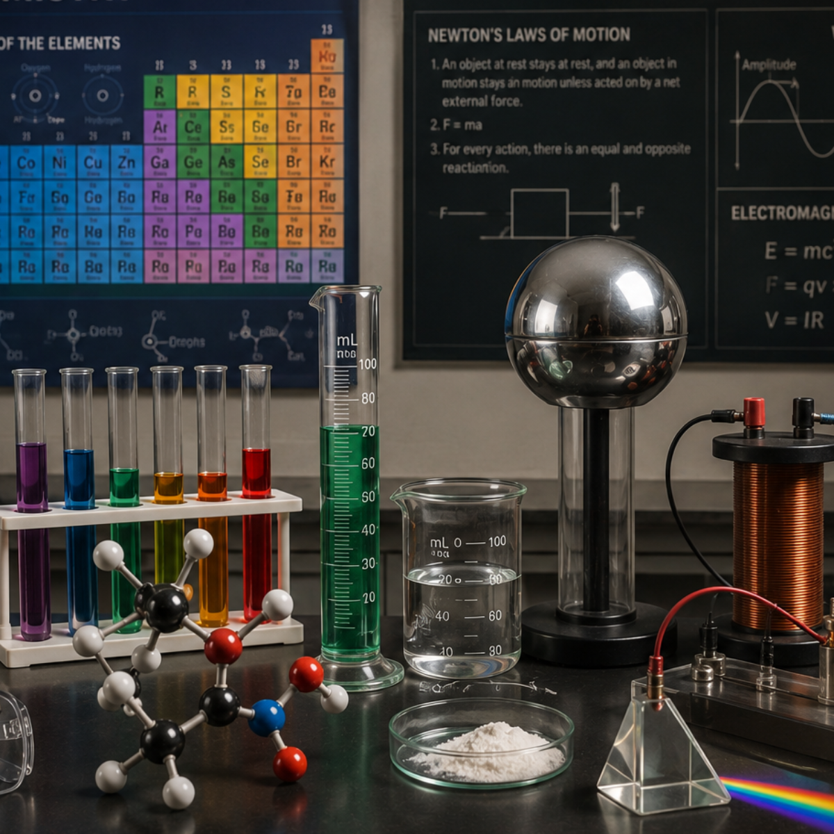 Picture of white molecules.